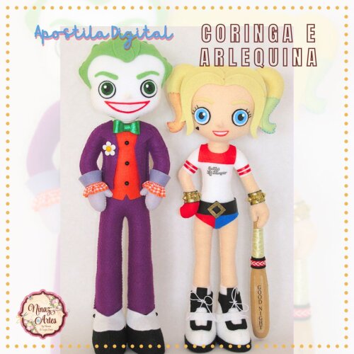 Apostila Digital Coringa e Arlequina - Ninaz Artes