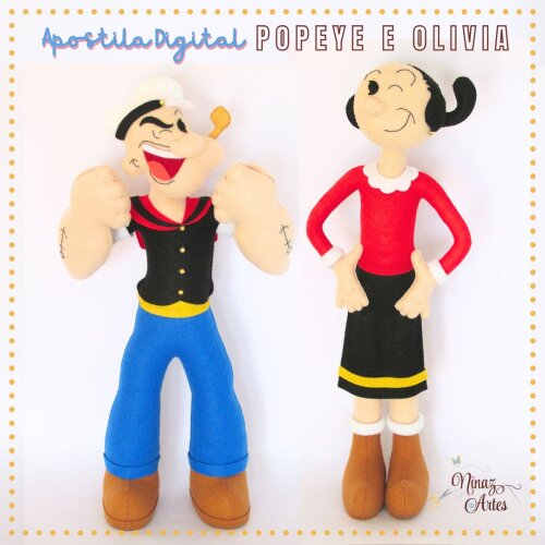 Apostila Digital Popeye e Olivia - Ninaz Artes