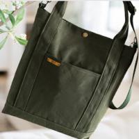 Bolsa em lona com alça transversal removível e ajustável