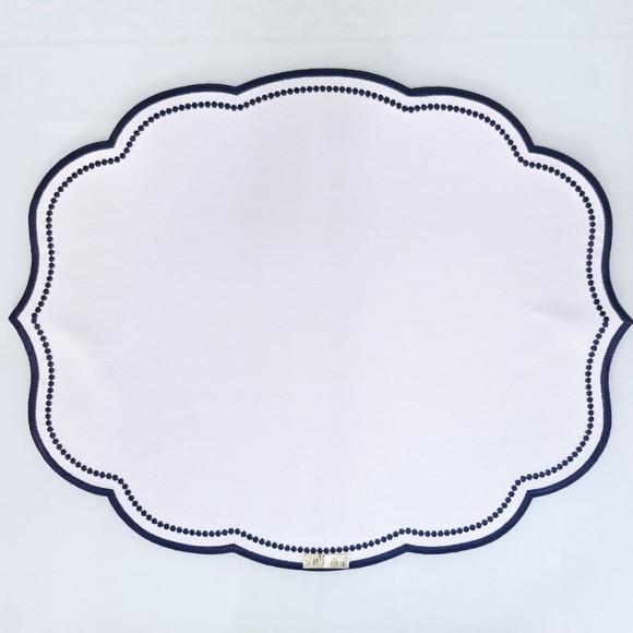 Lugar Americano Classic Azul e Branco