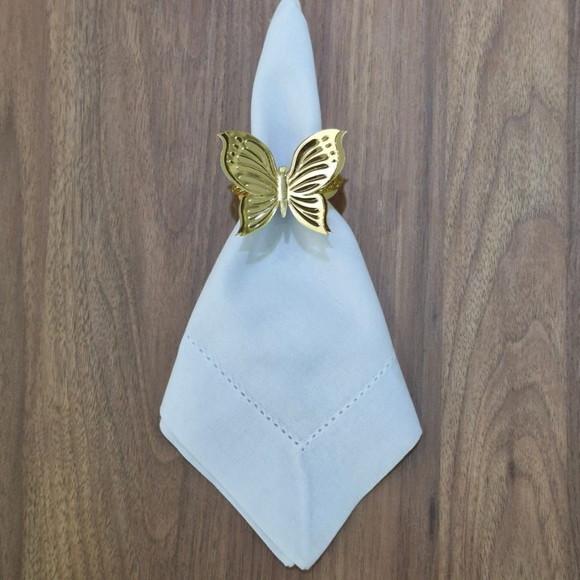 Porta Guardanapo Borboleta 3d Dourado