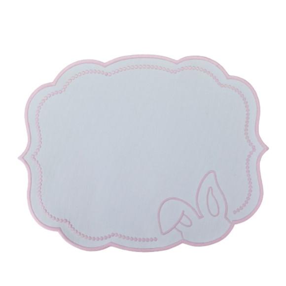 Lugar Americano Orelhas de Coelho Rosa