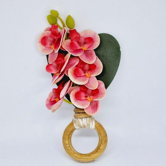 Porta Guardanapo Mini Orquídea Rosa