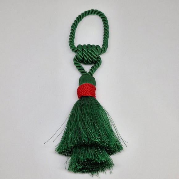 Porta Guardanapo Tassel Verde/ Vermelho