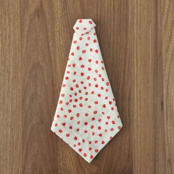Kit Guardanapo Poá Vermelho/branco 02 Peças