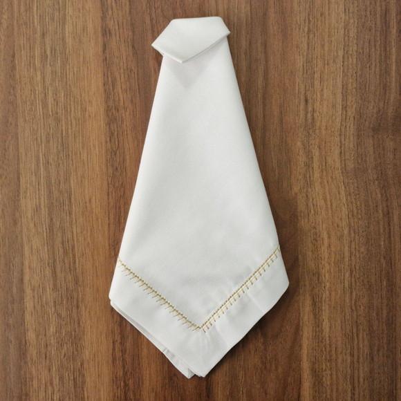 Guardanapo Dourado Bordado Elegance