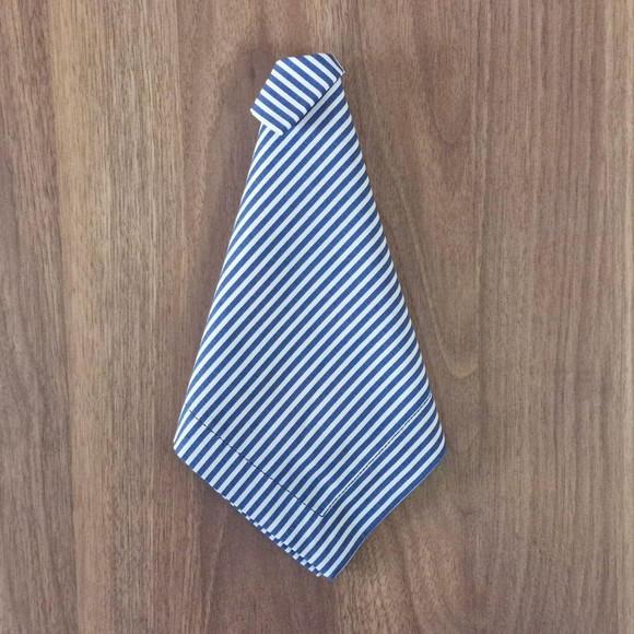 Guardanapo Listrado Fino Azul Escuro/branco