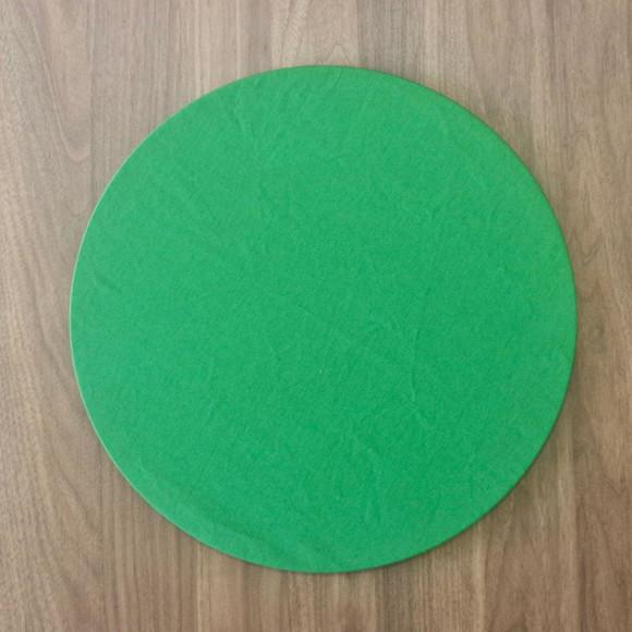Kit Capa de Sousplat Verde Bandeira 06 Peças