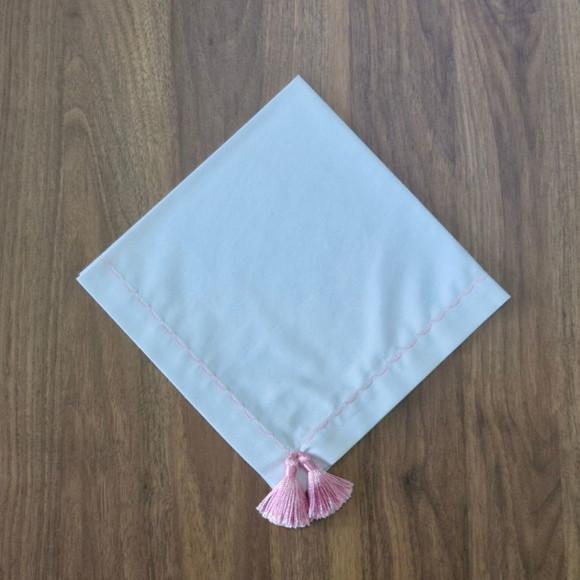 Guardanapo com Tassel Rosa