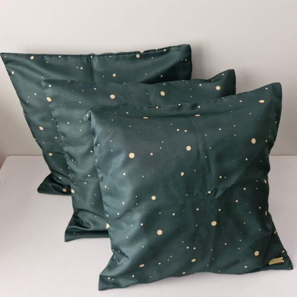 Kit 03 Capas de Almofadas Verde Natal