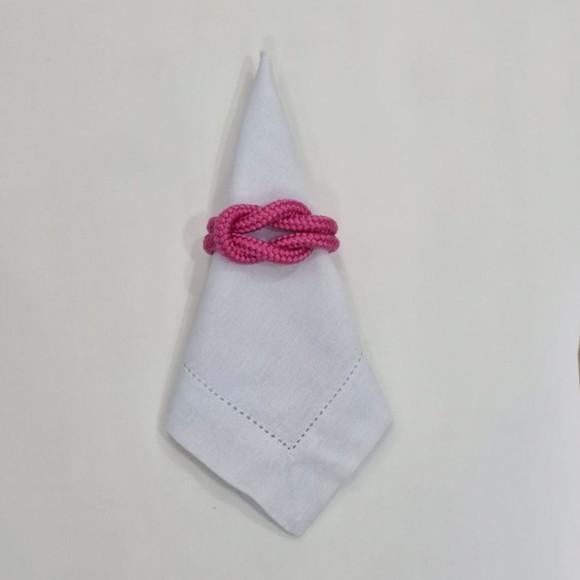 Porta Guardanapo Nó Náutico Rosa Pink