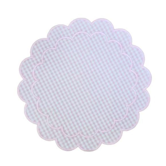 Lugar Americano Vichy Dupla Face Rosa