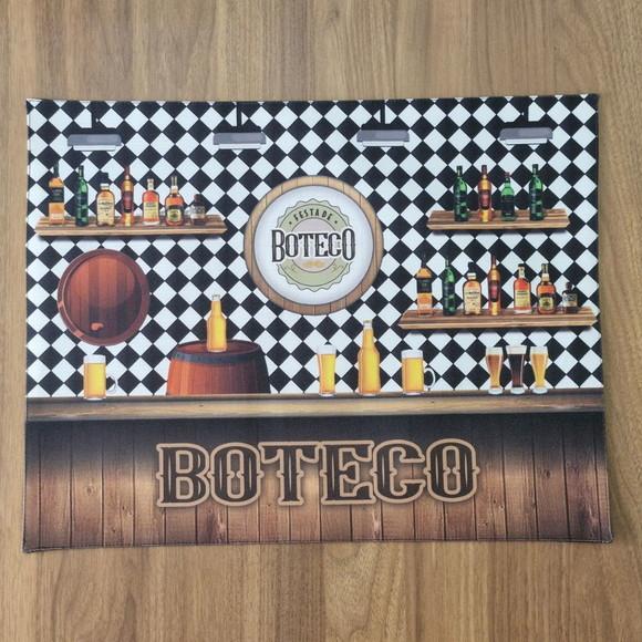 Kit Lugar Americano Boteco Premium Retangular 02 Peças