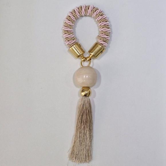 Porta Guardanapo Murano Rosé Tassel