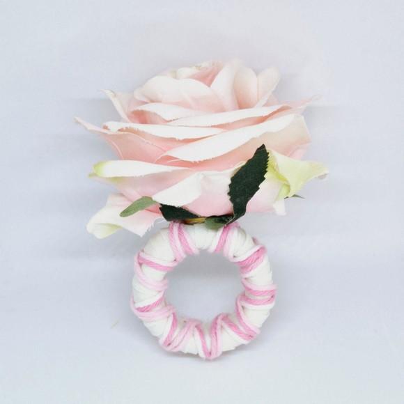 Porta Guardanapo Flor Rosa