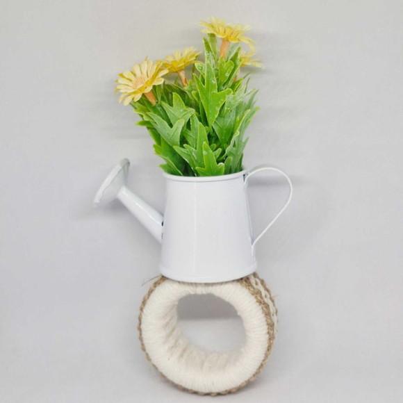 Porta Guardanapo Regador Floral Amarelo