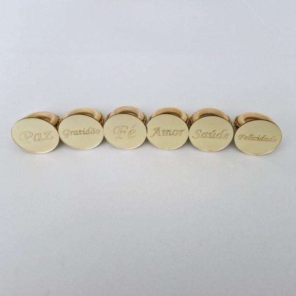 Porta Guardanapo Família Dourado