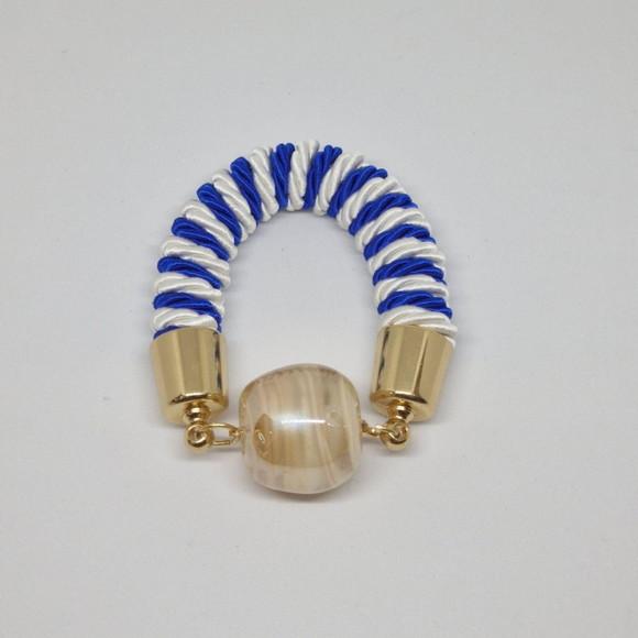 Porta Guardanapo Murano Azul Royal