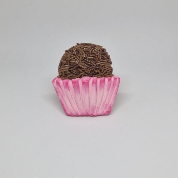 Kit Porta Guardanapo Brigadeiro Rosa Biscuit 02 Peças