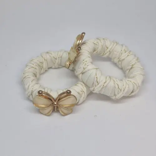 Porta Guardanapo Borboleta Creme