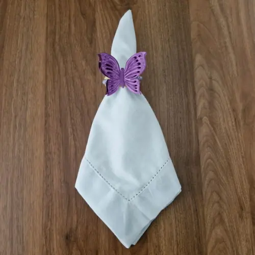 Porta Guardanapo Borboleta 3d Lilás