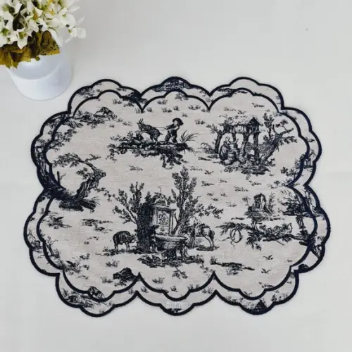 Lugar Americano Toile de Jouy Exclusive Azul