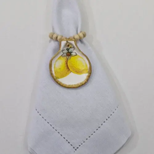 Kit Porta Guardanapo Concha Limão Siciliano 06 Peças