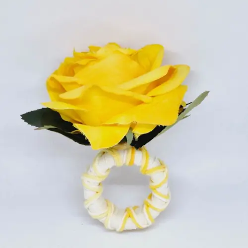 Porta Guardanapo Flor Amarela