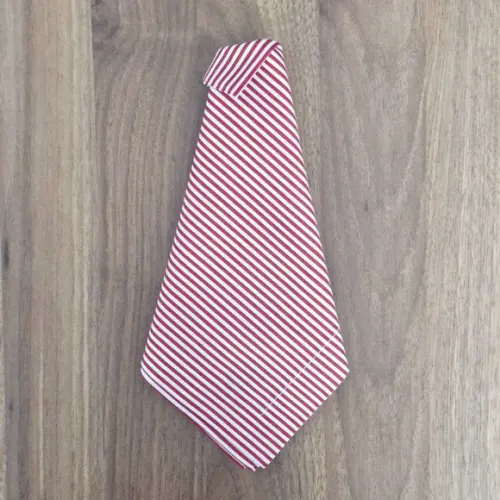 Guardanapo Listrado Fino Vermelho/branco
