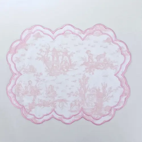 Lugar Americano Toile de Jouy Exclusive Rosa