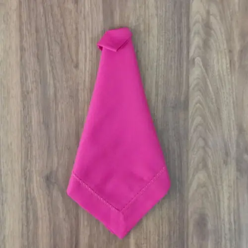 Guardanapo Rosa Pink Bordado Tipo Ajour