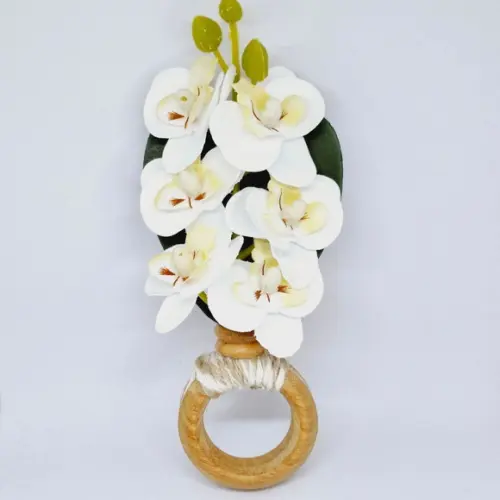 Porta Guardanapo Mini Orquídea Branca