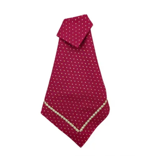 Guardanapo Poá Vermelho/dourado Bordado