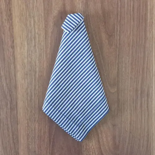 Guardanapo Listrado Fino Azul Escuro/branco