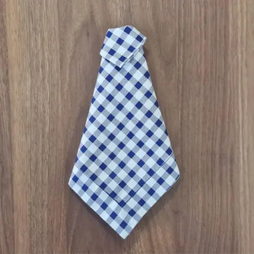 Guardanapo Xadrez Azul/branco
