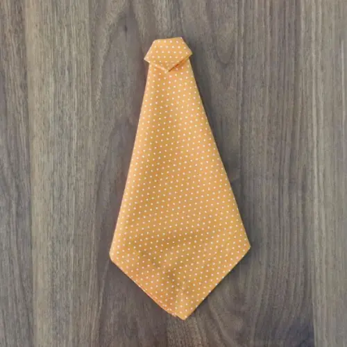 Kit Guardanapo Poá Laranja/branco 05 Peças