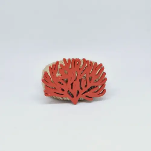 Porta Guardanapo Coral Vermelho Fogo