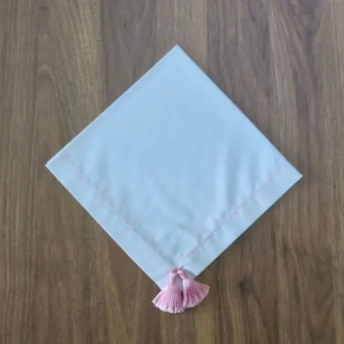 Guardanapo com Tassel Rosa