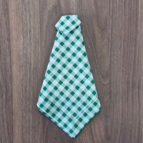 Guardanapo Xadrez Verde/branco