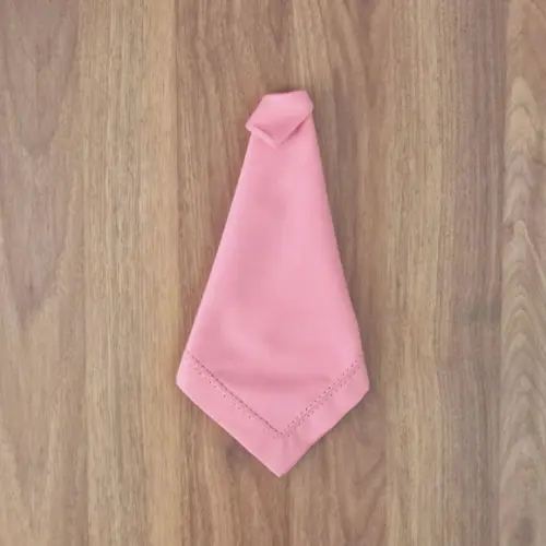 Guardanapo Rosé Bordado Tipo Ajour