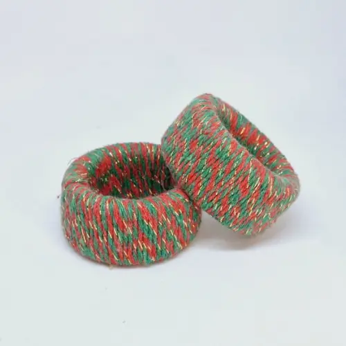 Porta Guardanapo Natal Verde e Vermelho