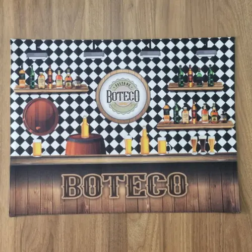 Kit Lugar Americano Boteco Premium Retangular 02 Peças