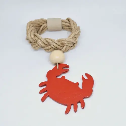 Porta Guardanapo Caranguejo Vermelho Trançado