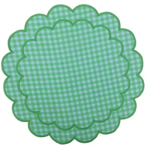 Lugar Americano Vichy Dupla Face Verde