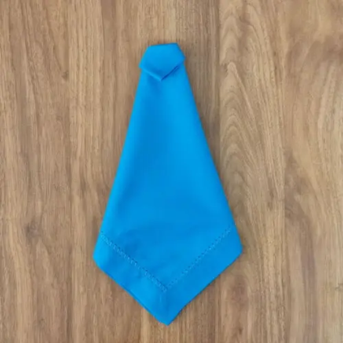 Guardanapo Azul Turquesa Escuro Bordado Tipo Ajour