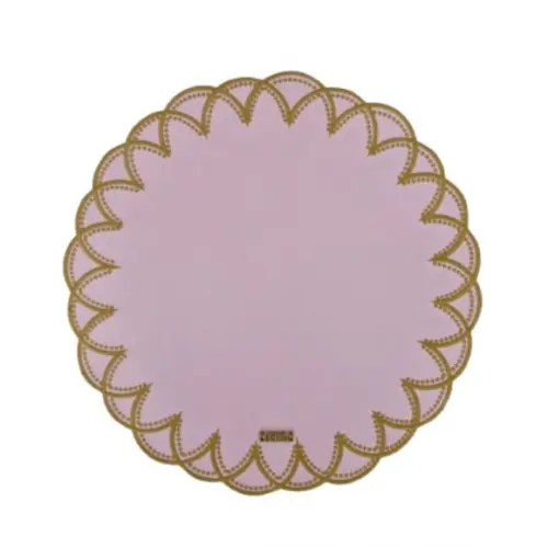 Lugar Americano Arabesco Dupla Face Rosa