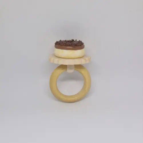Kit Porta Guardanapo Donut Chocolate Biscuit 02 Peças