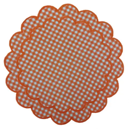 Lugar Americano Vichy Dupla Face Laranja