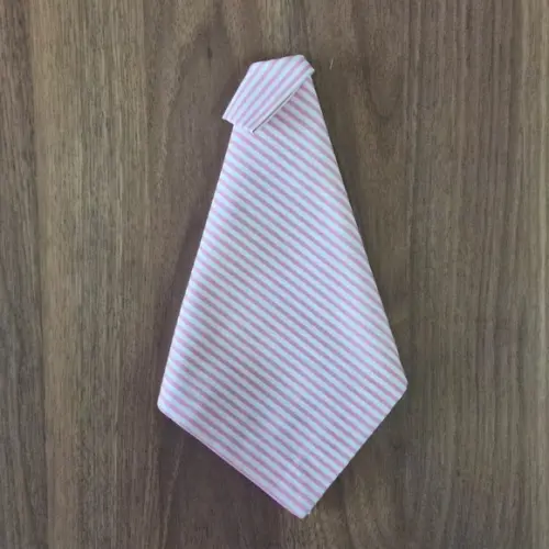 Guardanapo Listrado Rosa/branco