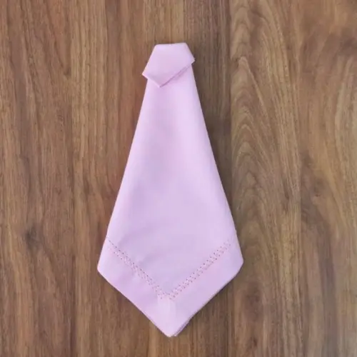 Guardanapo Rosa Bordado Tipo Ajour
